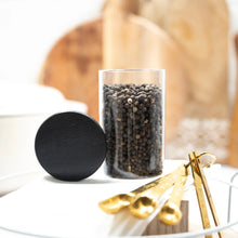 Load image into Gallery viewer, Black Bamboo Lid Spice Jars 8.5oz (250ml)
