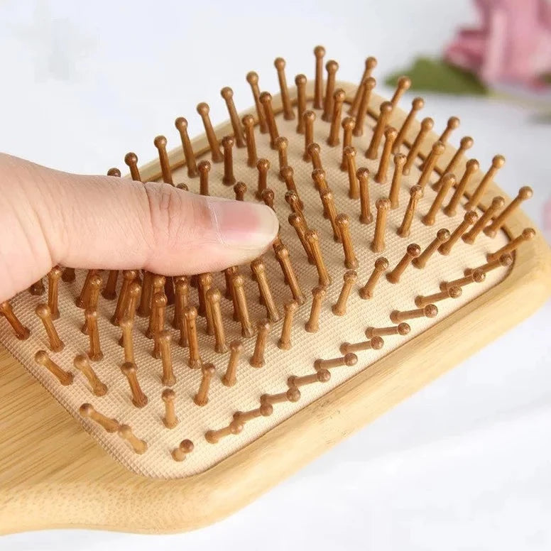 Bamboo Hairbrush - With Wooden Pins