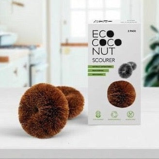 EcoCoconut Coconut Scourers Twin Pack